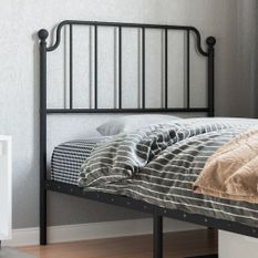 Tête de lit métal noir 90 cm
