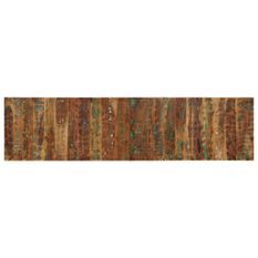 Tête de lit multicolore 200 cm bois massif récupération