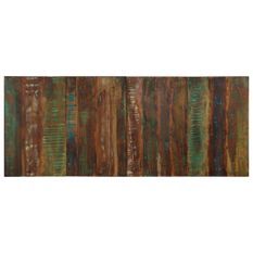 Tête de lit multicolore 200 cm bois massif récupération