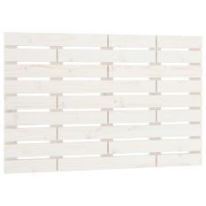 Tête de lit murale Blanc 106x3x63 cm Bois massif de pin