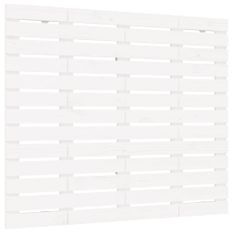 Tête de lit murale Blanc 106x3x91,5 cm Bois massif de pin