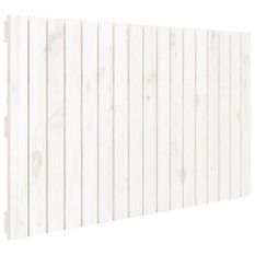 Tête de lit murale Blanc 108x3x60 cm Bois massif de pin
