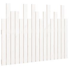Tête de lit murale Blanc 108x3x80 cm Bois massif de pin