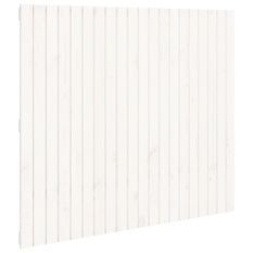 Tête de lit murale Blanc 127,5x3x110 cm Bois massif de pin
