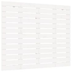 Tête de lit murale Blanc 141x3x91,5 cm Bois massif de pin