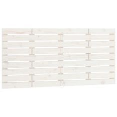 Tête de lit murale Blanc 146x3x63 cm Bois massif de pin