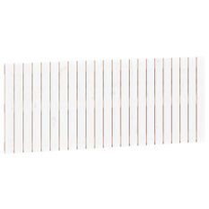 Tête de lit murale Blanc 147x3x60 cm Bois massif de pin
