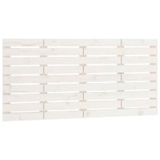 Tête de lit murale Blanc 156x3x63 cm Bois massif de pin