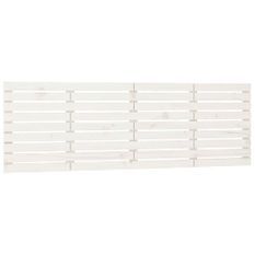 Tête de lit murale Blanc 166x3x63 cm Bois massif de pin