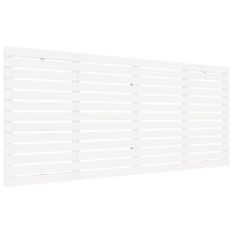 Tête de lit murale Blanc 166x3x91,5 cm Bois massif de pin
