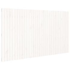 Tête de lit murale Blanc 204x3x110 cm Bois massif de pin