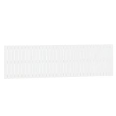 Tête de lit murale Blanc 204x3x60 cm Bois massif de pin
