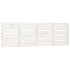 Tête de lit murale Blanc 206x3x63 cm Bois massif de pin