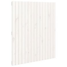 Tête de lit murale Blanc 95,5x3x110 cm Bois massif de pin