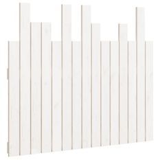 Tête de lit murale Blanc 95,5x3x80 cm Bois massif de pin