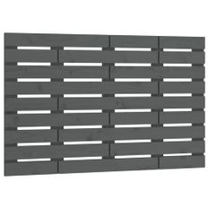 Tête de lit murale Gris 81x3x63 cm Bois massif de pin