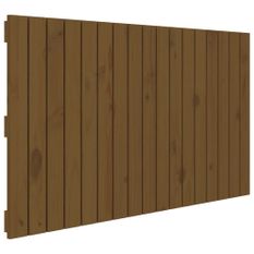 Tête de lit murale Marron miel 108x3x60 cm Bois massif de pin