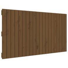 Tête de lit murale Marron miel 127,5x3x60 cm Bois massif de pin