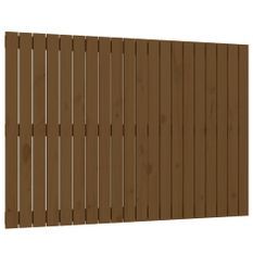 Tête de lit murale Marron miel 127,5x3x90 cm Bois massif de pin