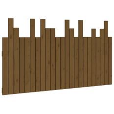 Tête de lit murale Marron miel 146,5x3x80 cm Bois massif de pin