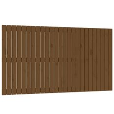 Tête de lit murale Marron miel 159,5x3x90 cm Bois massif de pin