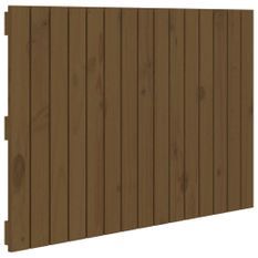 Tête de lit murale Marron miel 95,5x3x60 cm Bois massif de pin