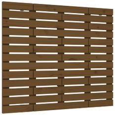Tête de lit murale Marron miel 96x3x91,5 cm Bois massif de pin