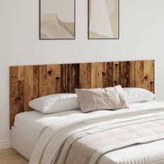 Tête de lit murale vieux bois 240x1,5x80 cm bois d'ingénierie