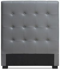 Tête de lit simili Luxa gris 90