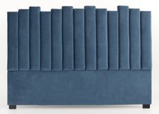 Tête de lit velours bleu Avenel 180 cm