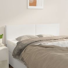 Têtes de lit 2 pcs blanc 72x5x78/88 cm similicuir