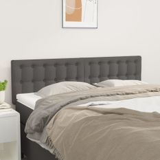 Têtes de lit 2 pcs Gris 72x5x78/88 cm Similicuir