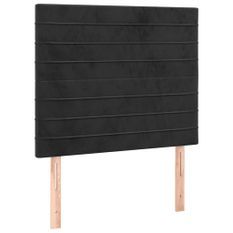Têtes de lit 2 pcs Noir 90x5x78/88 cm Velours