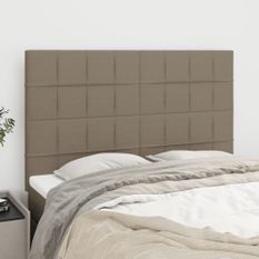 Têtes de lit 4 pcs Taupe 72x5x78/88 cm Tissu