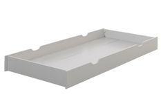 Tiroir de lit pin massif blanc Carly 90x190 cm
