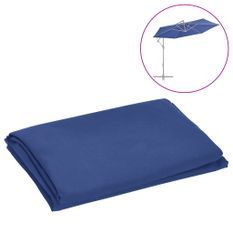 Tissu de remplacement pour parasol déporté Bleu azuré 300 cm