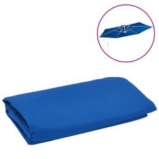 Tissu de remplacement pour parasol déporté Bleu azuré 350 cm