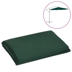 Tissu de remplacement pour parasol déporté Vert 300 cm