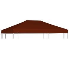 Toile supérieure de gazebo 310 g/m² 3x4 m Terre cuite