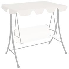 Toit de rechange de balançoire Blanc 188/168x110/145cm 270 g/m²