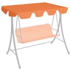 Toit de rechange de balançoire Orange 150/130x70/105cm 270 g/m²