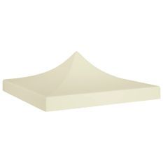 Toit de tente de réception 2x2 m Crème 270 g/m²