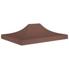 Toit de tente de réception 4,5x3 m Marron 270 g/m²