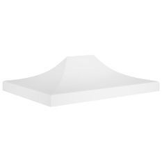 Toit de tente de réception 4x3 m Blanc 270 g/m²