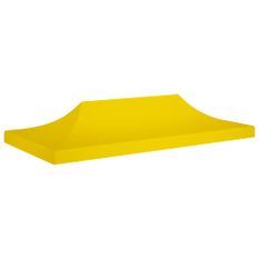 Toit de tente de réception 6x3 m Jaune 270 g/m²