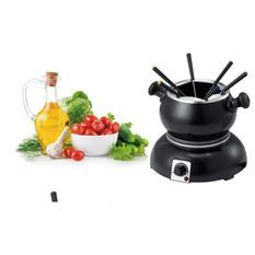 TRIOMPH ETF1678 Fondue électrique en acier - 2L- 6 personnes - 1100W - Noir