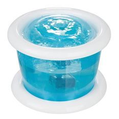 TRIXIE Distributeur automatique d'eau Bubble Stream 3l - Bleu et blanc - Pour chien