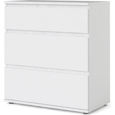 TVILUM Commode 3 tiroirs - Décor blanc - L 76,8 x P 40 x H 83,70 cm - OMAHA