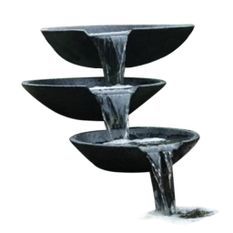 Fontaine à cascade de jardin coquille avec pompe 35/45/55 cm