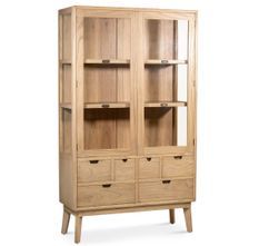 Vaisselier en bois massif LANDY – Design naturel